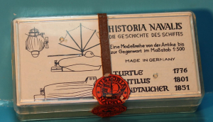 Submarine "Turtle", "Nautilus" and "Brandtaucher" kit (each 1 p.) 1776/1801/1851 Historia Navalis HN 701-703 scale 1/500